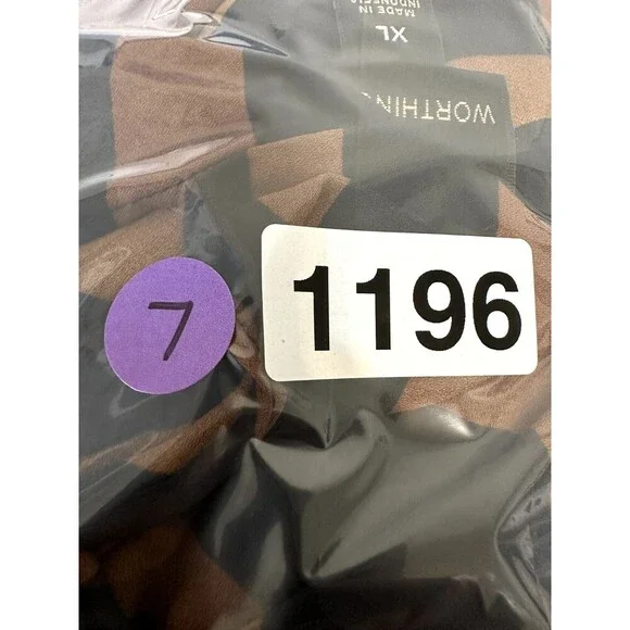 Worthington Womans Animal Print Top Size XL Old Money Corporate Preppy Boho - Picture 11 of 12